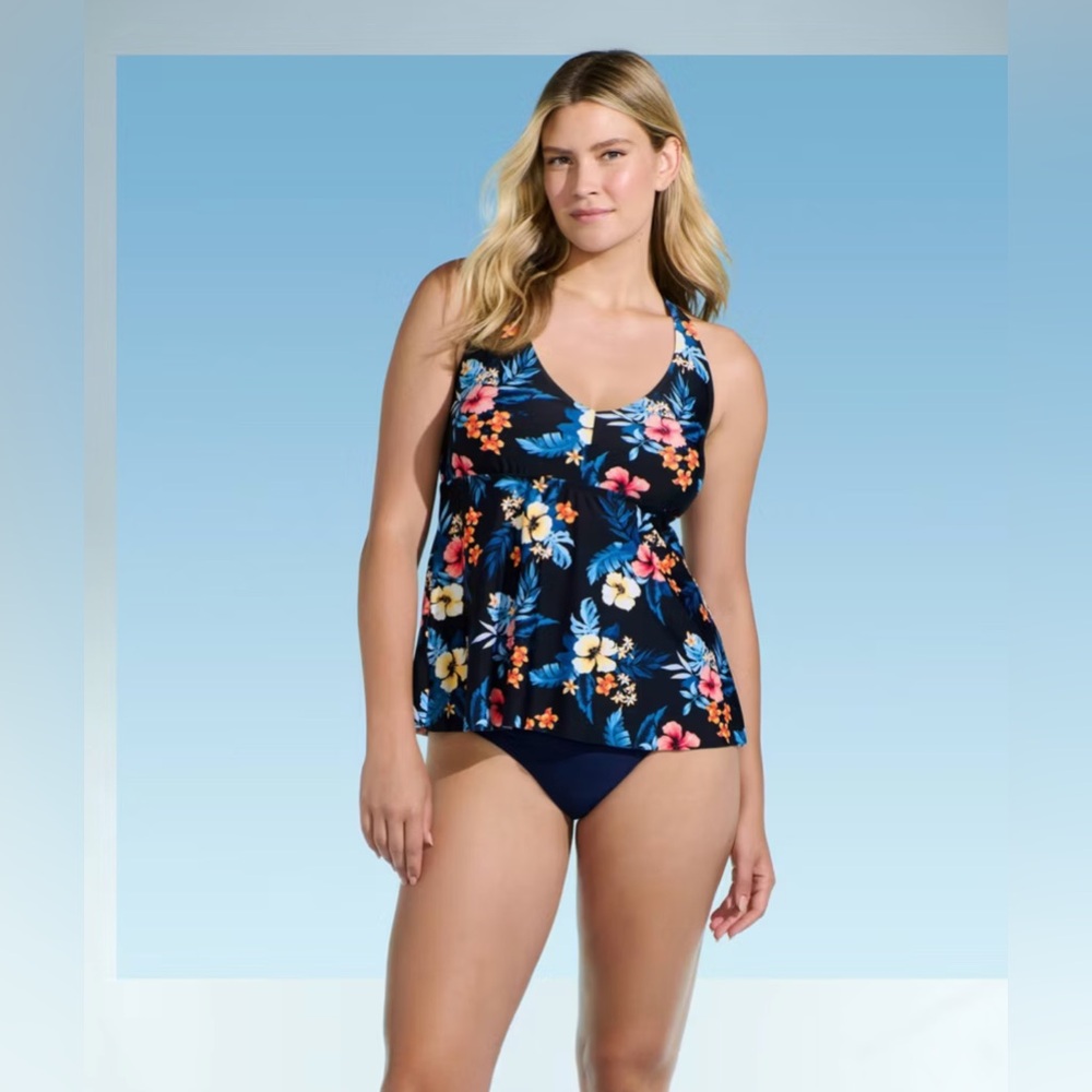 Lands’ End - Women’s Flutter Halter Tankini Top